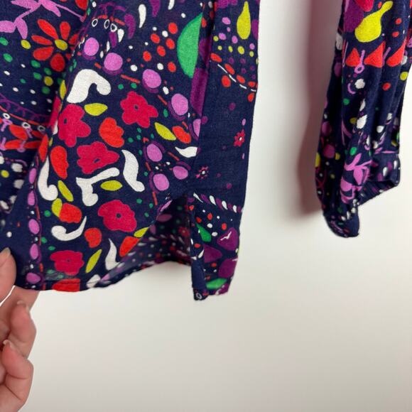 Lilly Pulitzer Womens Providence Top in‎ Garden Menagerie Sz XS Psychedelic 70s - Picture 4 of 15